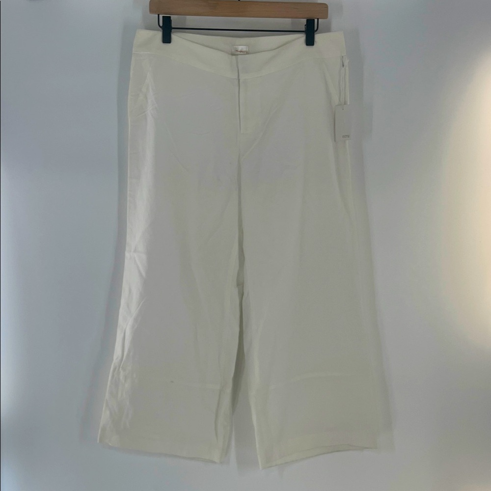 ecru White Trouser Pants Size 8 NWT